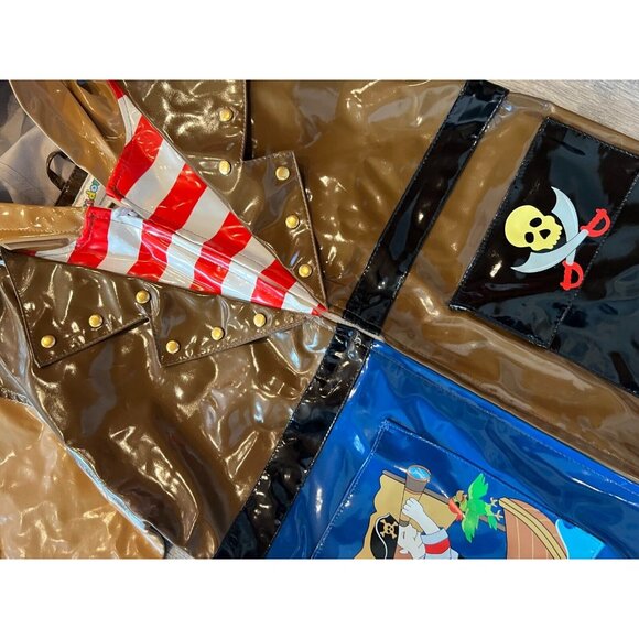 Kidorable Rain Jacket Pirate Halloween Costume size 4 5‎ Boys Girls Coat Hooded - Picture 5 of 12